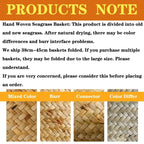 Seagrass Basket - Rattan Hanging Planter & Storage Organizer