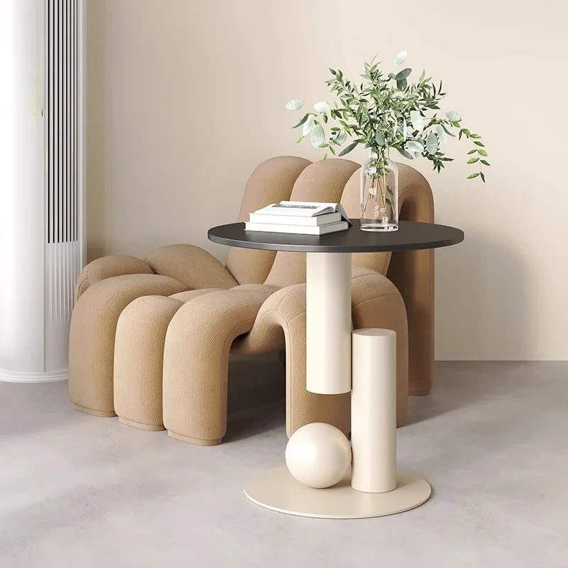 Modern Side Table | Minimalist Accent Table for Living Room, Bedroom & Balcony | Premium Luxury Furniture
