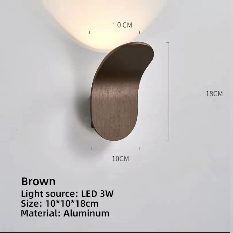 Modern LED Wall Sconce | Nordic Aluminum Light for Bedroom & Bathroom