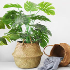 Seagrass Basket - Rattan Hanging Planter & Storage Organizer
