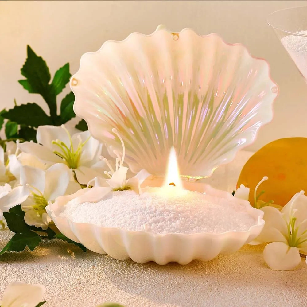 Pearl Candle Sand Wax Kit - 1LB Complete Set with 10 Wicks