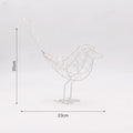 Nordic Metal Bird Sculpture - Abstract Iron Bird Figurine for Home Decor & Gift