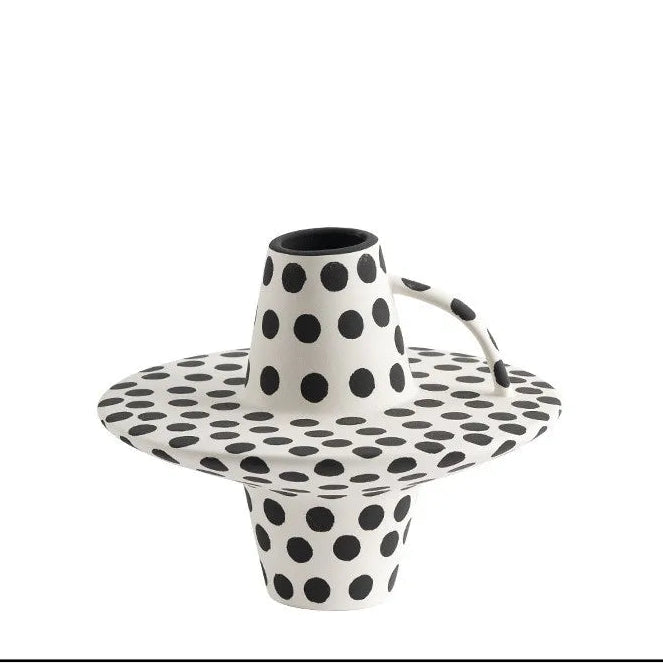 Wabi Sabi Ceramic Vase - Japanese Retro Flower Vase for Home Décor & Table