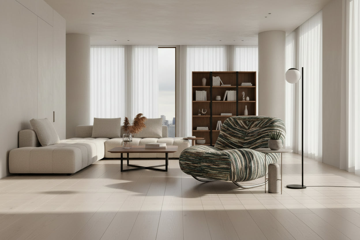 Wrought Iron Caterpillar Rocking Chair - Retro Caterpillar Lounge Chair