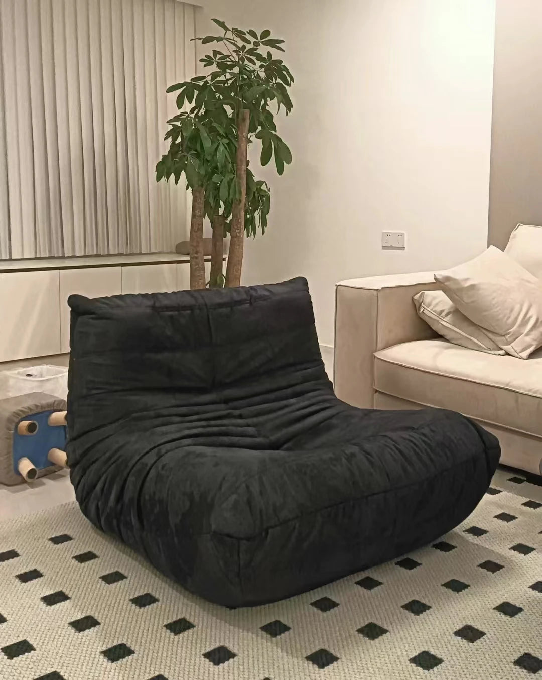 Lazy Sofa Chair - Tatami Reading Chair for Bedroom, Living Room & Balcony