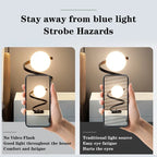 Nordic Glass Table Lamp - Retro LED Bedside Lamp with Dimmable Button