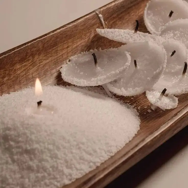 Premium Pearl Candle Wax Kit - 100g Candle Making Set with 50 Wicks