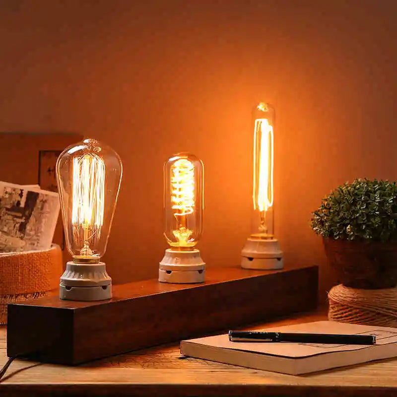 Vintage Edison Bulb - E27 40W Retro Filament Light Bulb for Home Decor