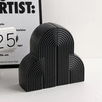 Nordic Ceramic Bookends - Modern Book Holders for Desk & Office Organization