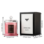 Velvet Rose Ebony Scented Candle - 40 Hour Natural Soy Wax Aromatherapy Candle