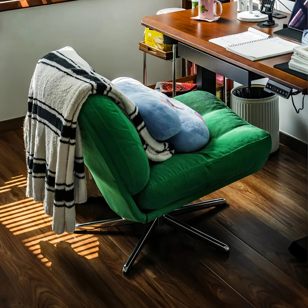 Velvet Rotatable Accent Chair - Modern Lounge Seating for Living Room & Balcony