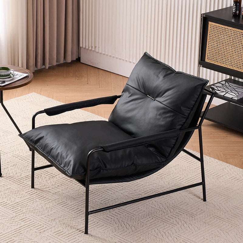 Italian Luxury Lounge Chair - Minimalist Designer Accent Chair | Modern Leisure Sofa