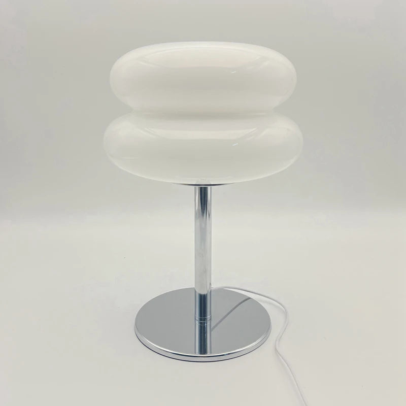 Hamburg Glass Table Lamp - Modern Dimmable Bedside Lamp with Touch Control