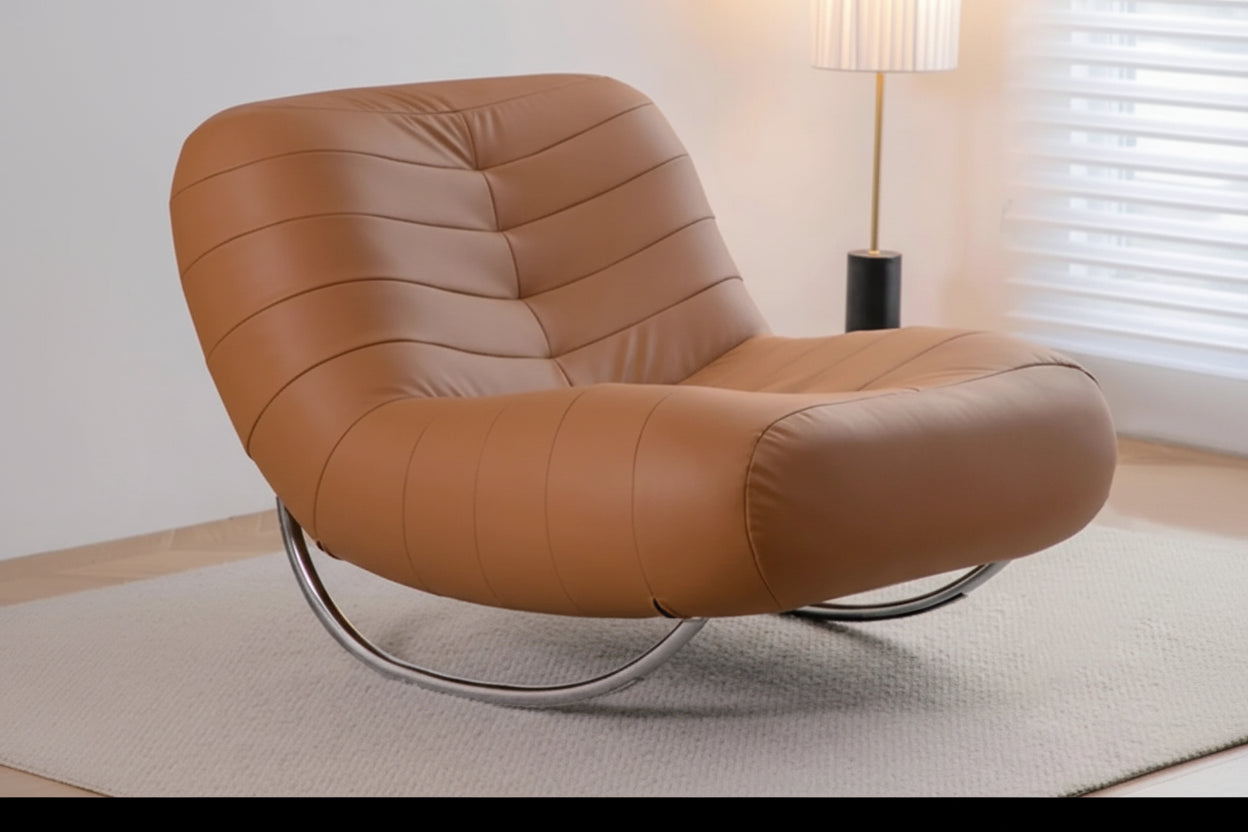 Wrought Iron Caterpillar Rocking Chair - Retro Caterpillar Lounge Chair