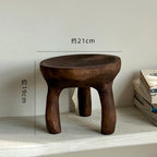 Wabi Sabi Wooden Fruit Tray - Handcrafted Walnut Serving Platter, Home Decor