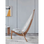 Nordic Solid Wood Sailboat Chair - Designer Harp Chair Lounge for Living Room