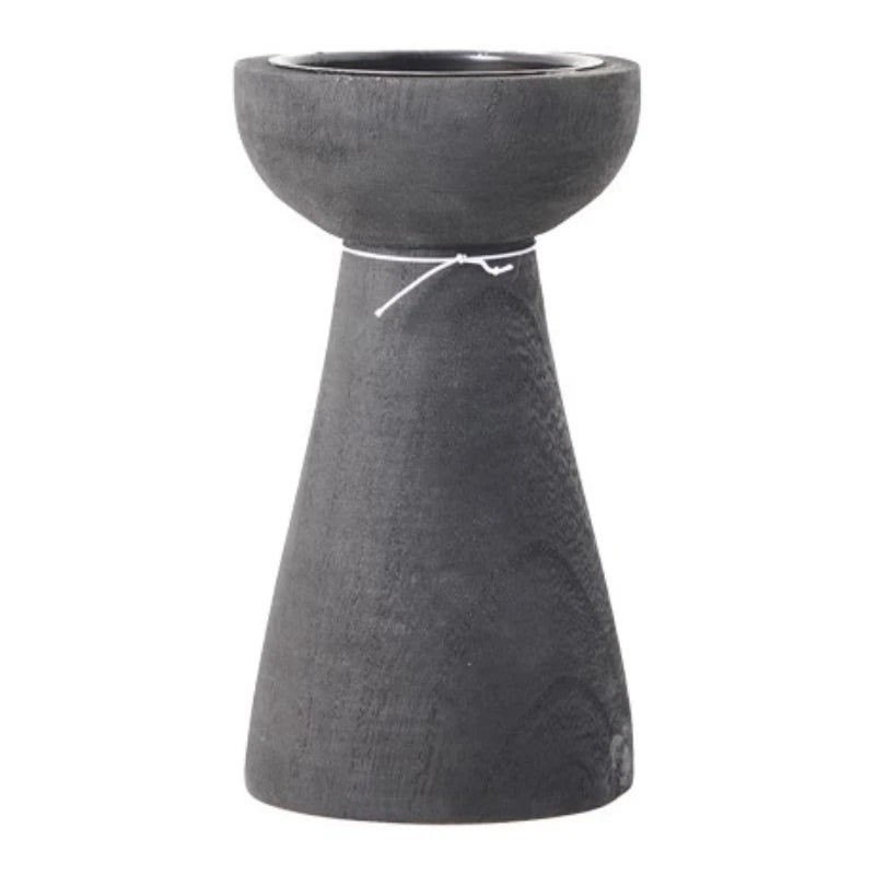 Vintage Wood Candle Holders - Elegant Centerpieces