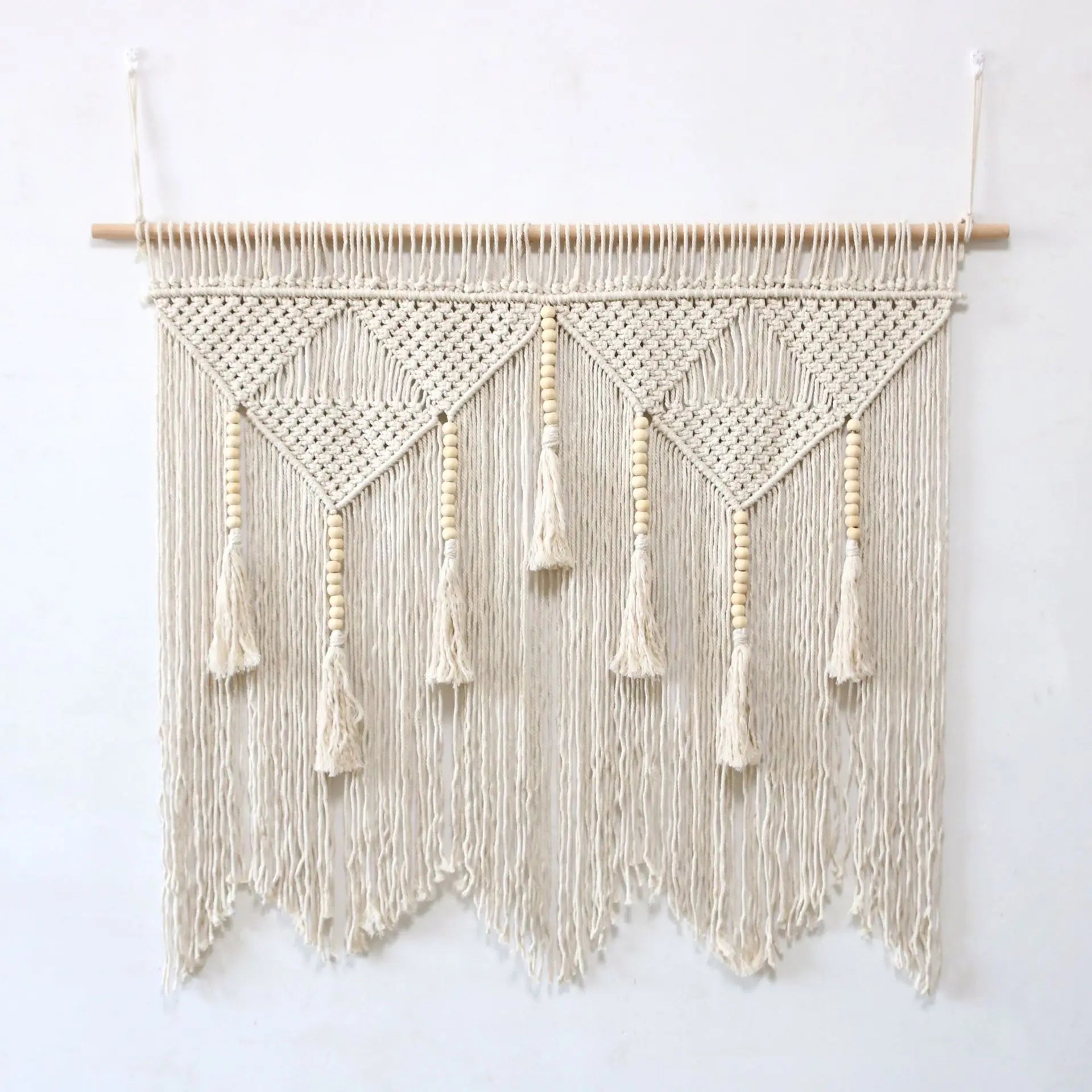 Large Macrame Wall Tapestry - Boho Hand Woven Wall Hanging for Living Room