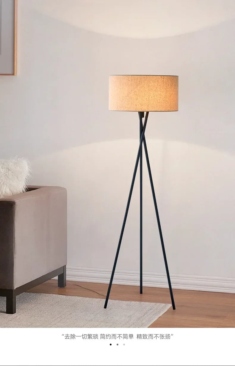 Modern Floor Lamp - Dimmable LED Standing Lamp with Remote Control