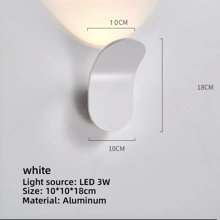 Modern LED Wall Sconce | Nordic Aluminum Light for Bedroom & Bathroom