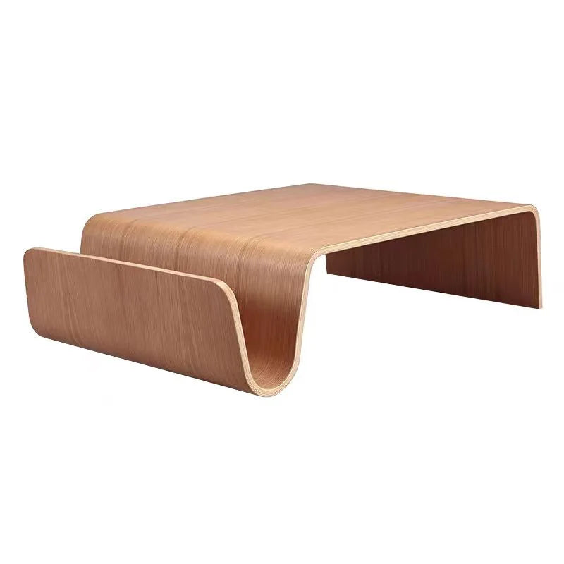 Japanese Ash Wood Coffee Table - Solid Wood Tatami Tea Table for Living Room