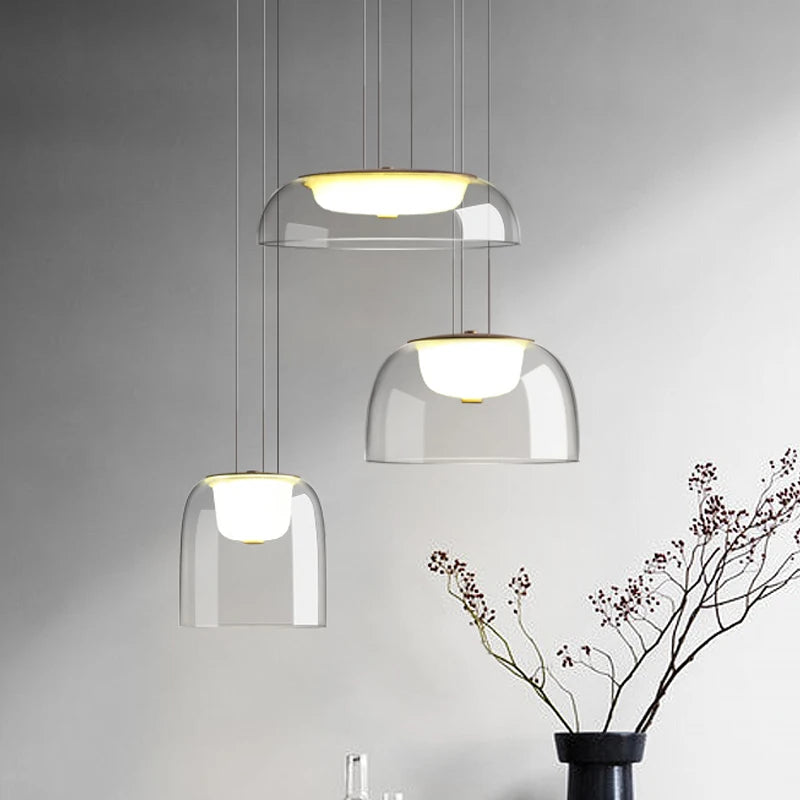 Modern Glass Pendant Light | Nordic LED Art Deco Chandelier