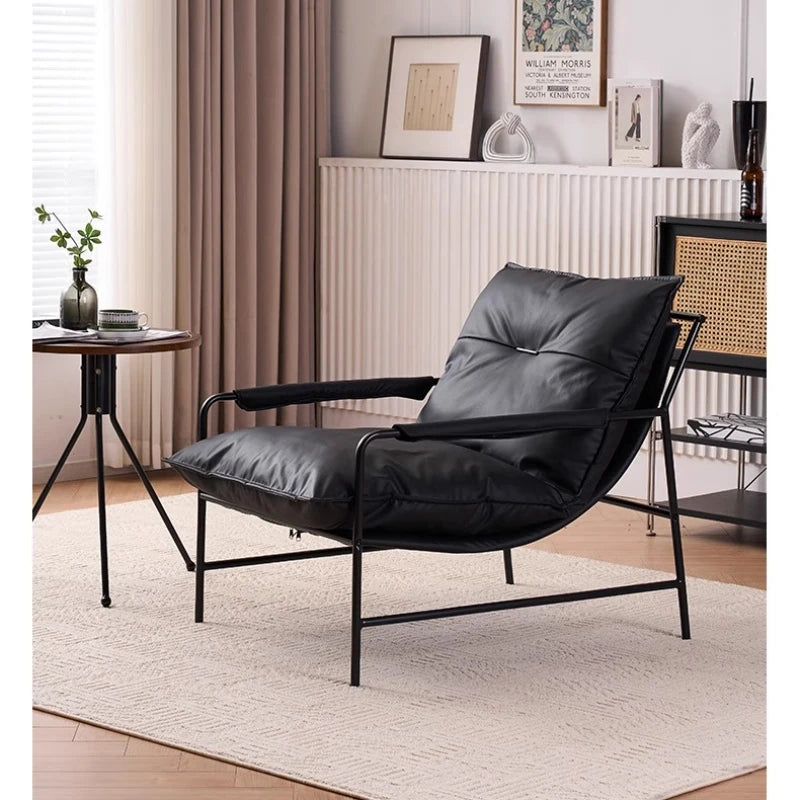 Italian Luxury Lounge Chair - Minimalist Designer Accent Chair | Modern Leisure Sofa