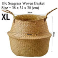 Seagrass Basket - Rattan Hanging Planter & Storage Organizer