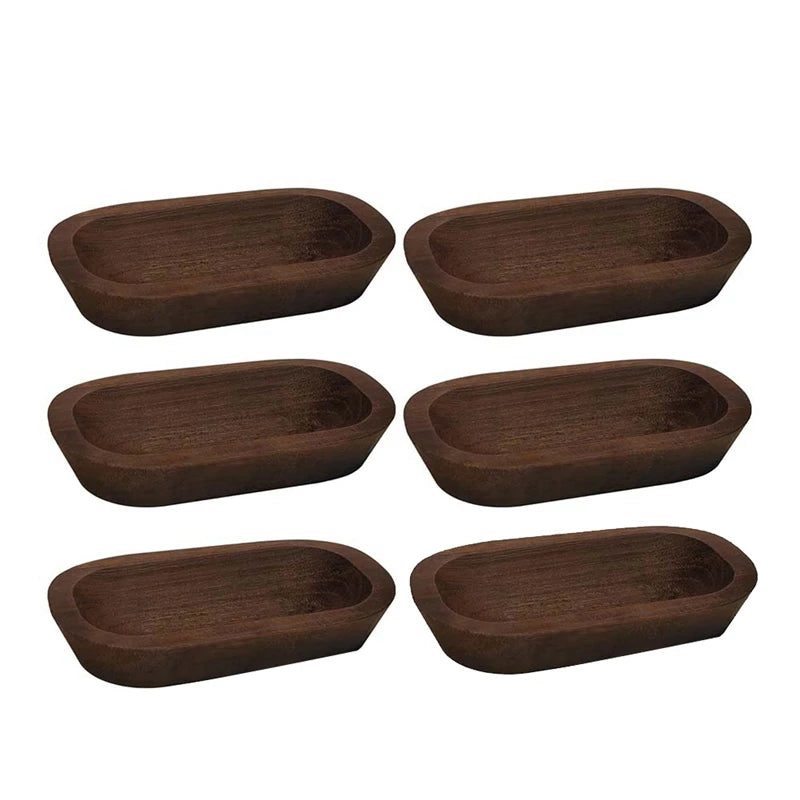 Handcrafted Wooden Dough Bowl 6 Piece Artisan Collection 