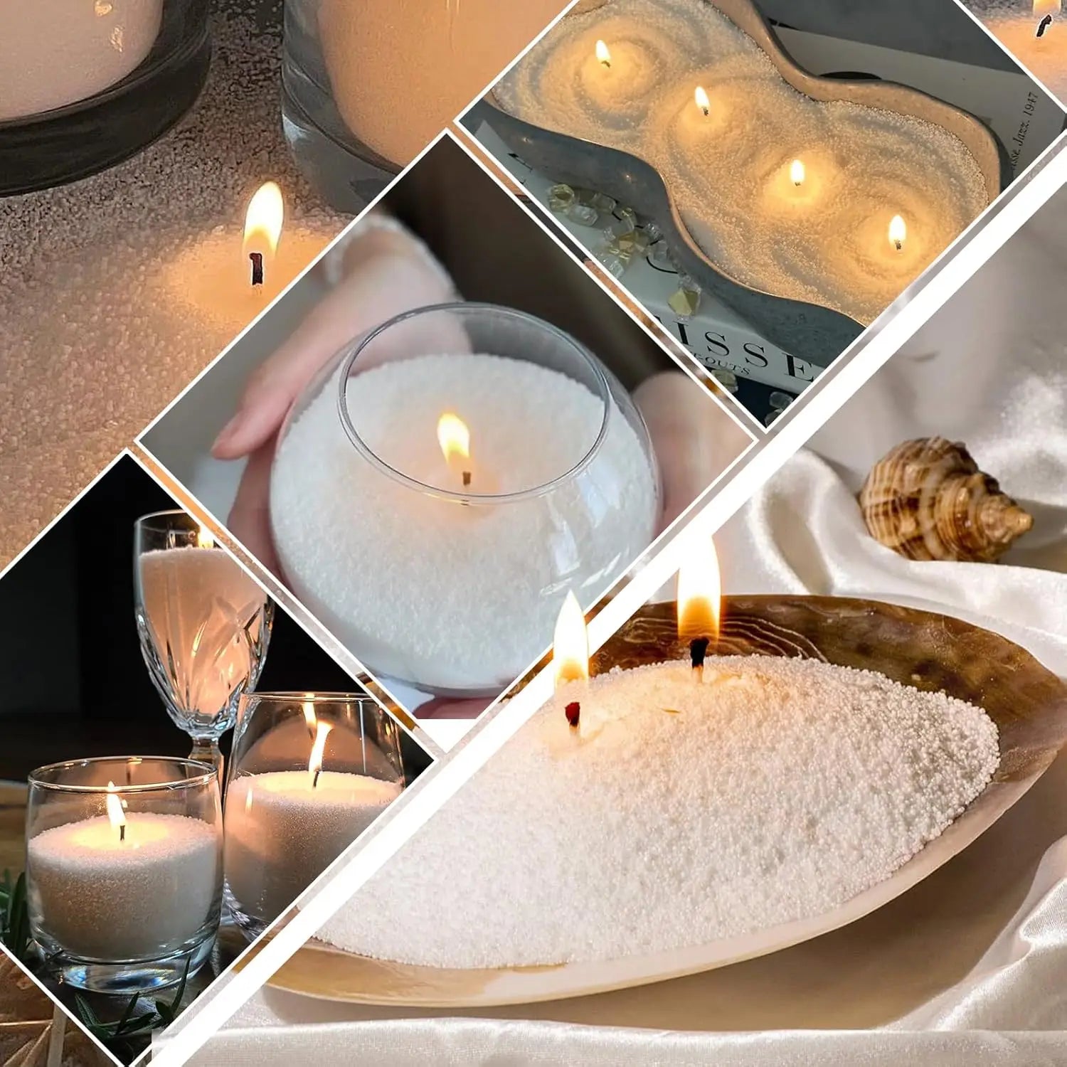 Premium Pearl Candle Wax Kit - 100g Candle Making Set with 50 Wicks