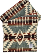 Handcrafted Recycled Acrylic Blanket Queen - Mint Green | Secoya Throw