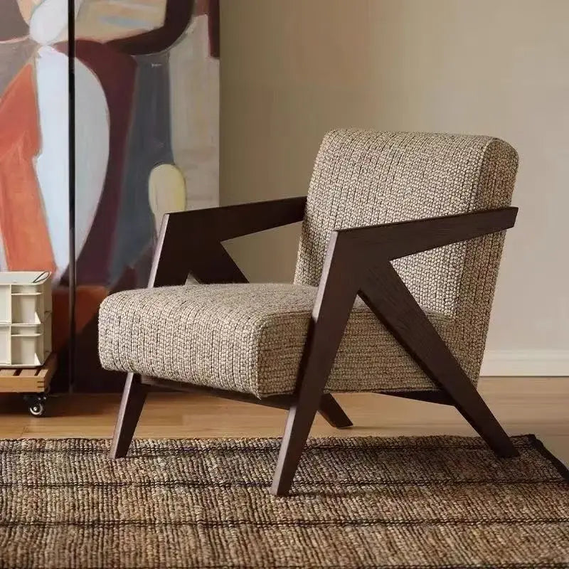 French Medieval Lazy Sofa Chair - Nordic Designer Accent Chair for Living Room