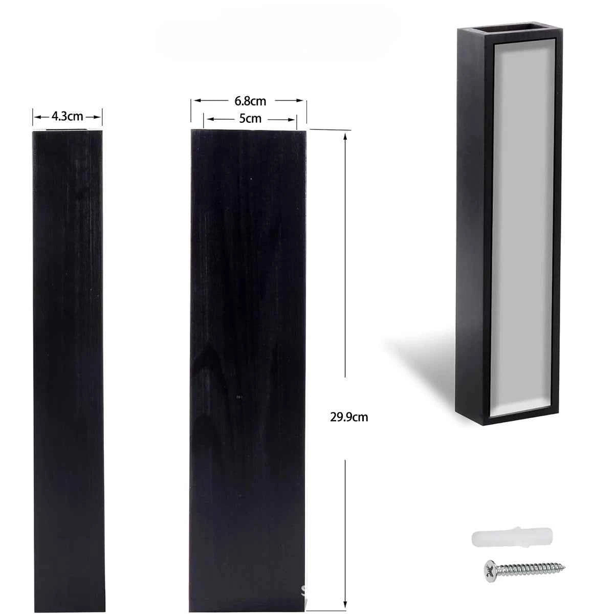 Rustic Wooden Wall-Mounted Vase - Handcrafted Hanging Planter - LUXE Home Collection Co