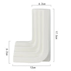 Nordic Ceramic Bookends - Modern Book Holders for Desk & Office Organization