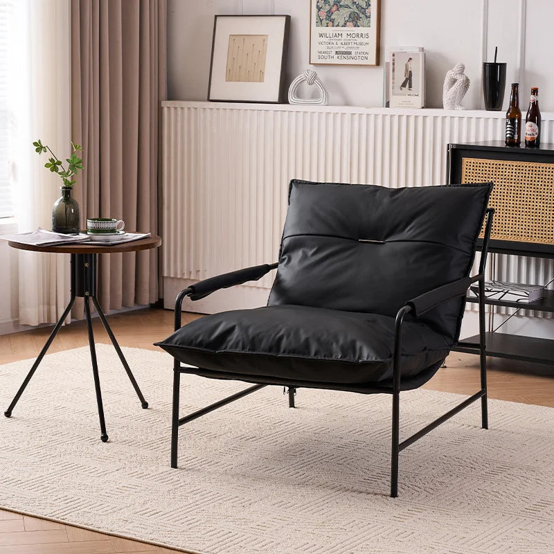 Italian Luxury Lounge Chair - Minimalist Designer Accent Chair | Modern Leisure Sofa