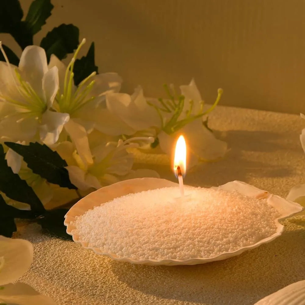 Pearl Candle Sand Wax Kit - 1LB Complete Set with 10 Wicks