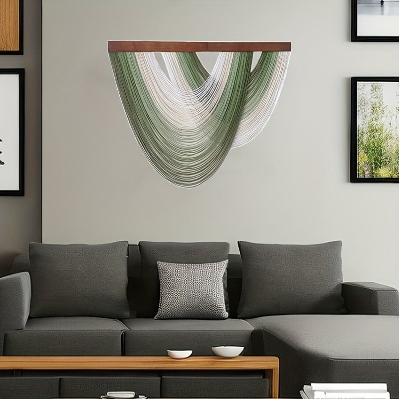 Ocean Wave Wall Hanging - Boho Macrame Tapestry | Gradient Wall Art