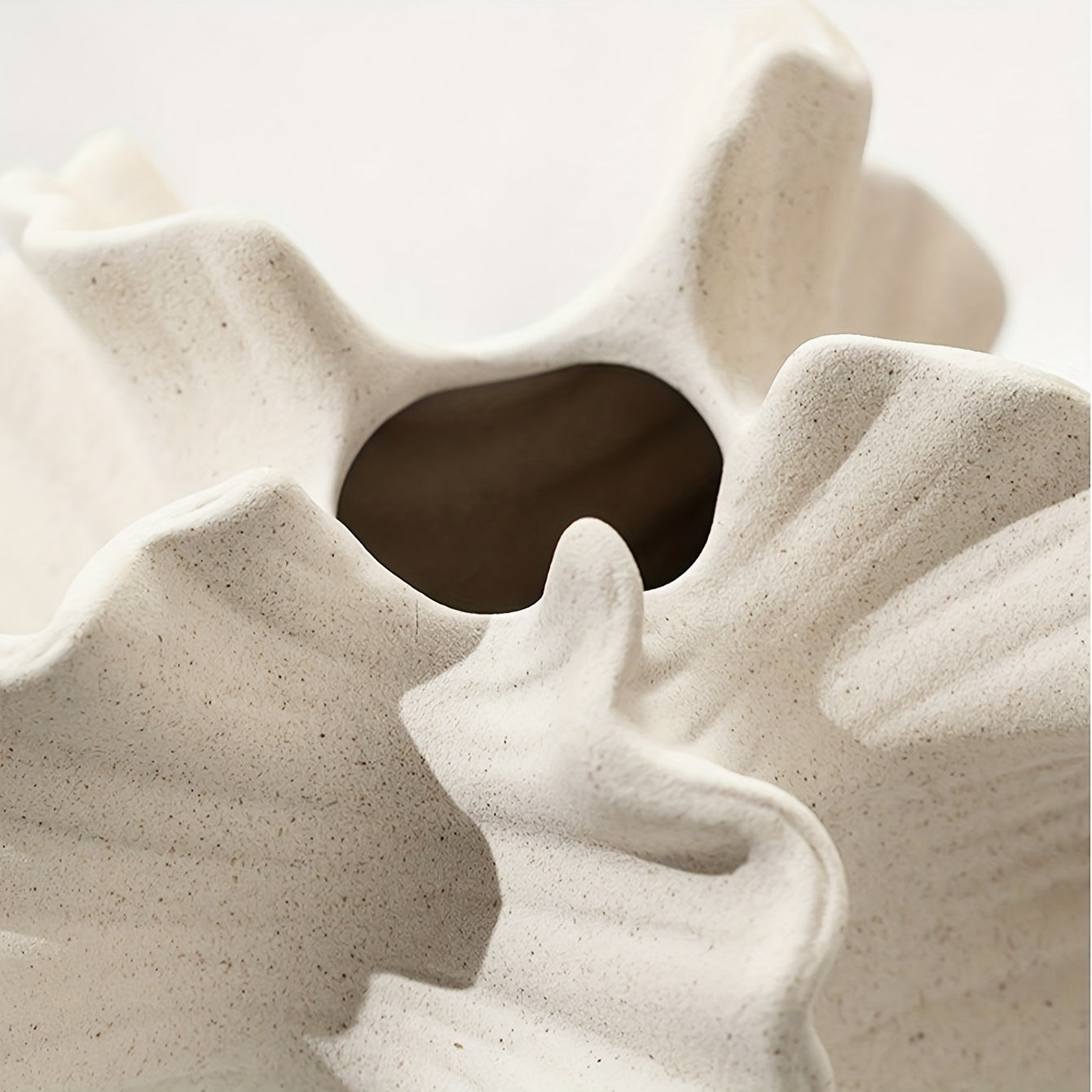 Artistic Porcelain Vase - Modern Irregular Shaped Ceramic Flower Vase