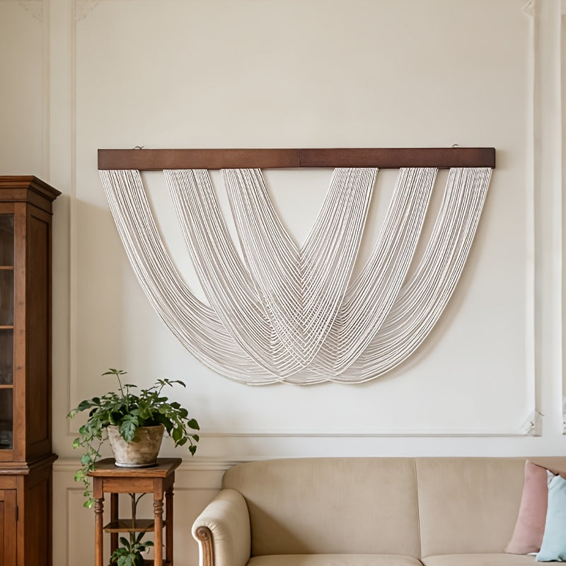 Bohemian Canvas Wall Hanging - Large Sail-Inspired Art for Bedroom & Living Room