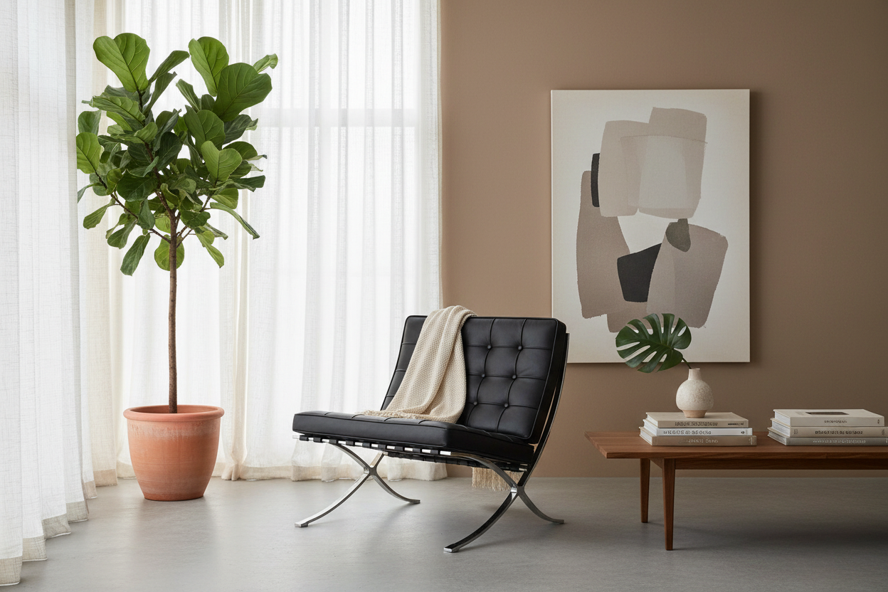 Barcelona Chair in Living Room