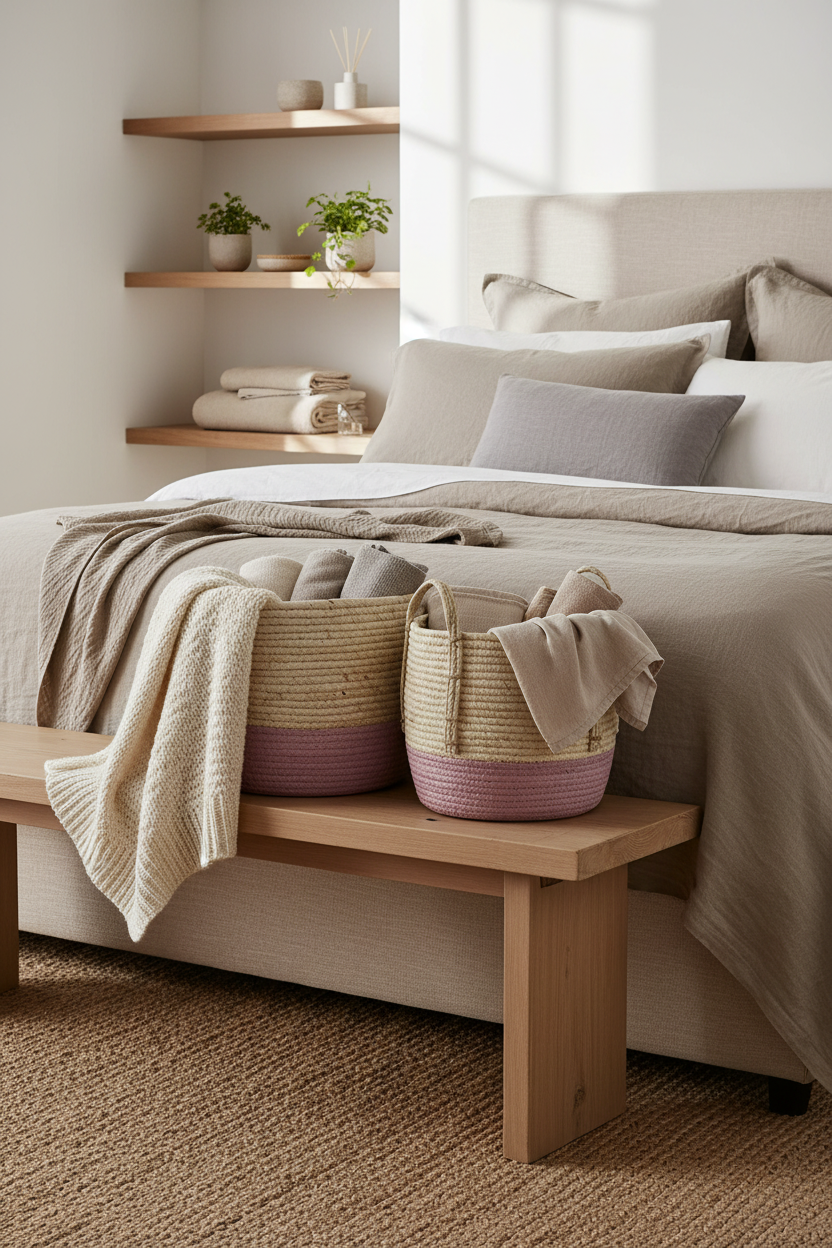 Bedroom lifestyle scene