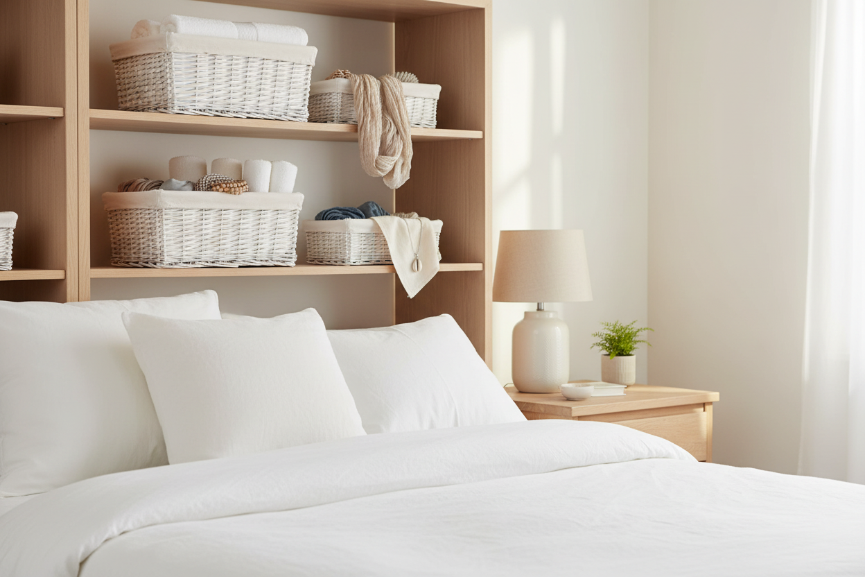 Bedroom organization scene