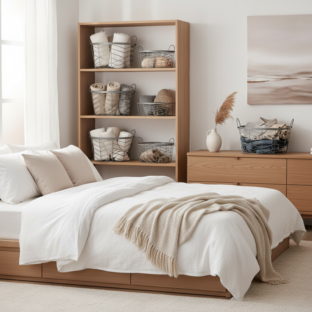 Bedroom organization scene