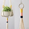 Large Handmade Macrame Plant Hanger - 100% Cotton Hanging Planter - 48" Length