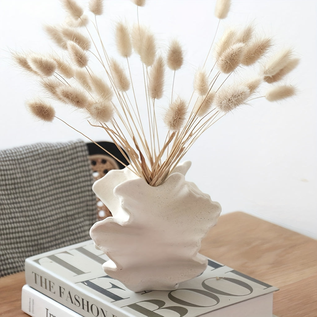 Artistic Porcelain Vase - Modern Irregular Shaped Ceramic Flower Vase