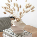 Artistic Porcelain Vase - Modern Irregular Shaped Ceramic Flower Vase