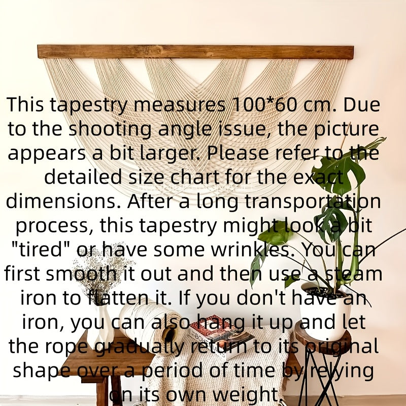 Bohemian Canvas Wall Hanging - Large Sail-Inspired Art for Bedroom & Living Room