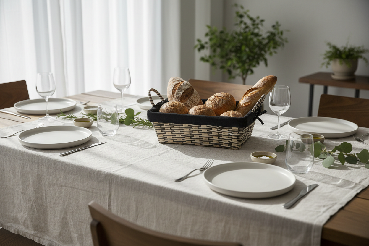 Elegant dining table scene