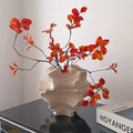 Artistic Porcelain Vase - Modern Irregular Shaped Ceramic Flower Vase