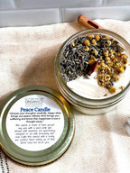Peace & Serenity Intention Candle - Natural Ritual Candle for Calm & Relaxation
